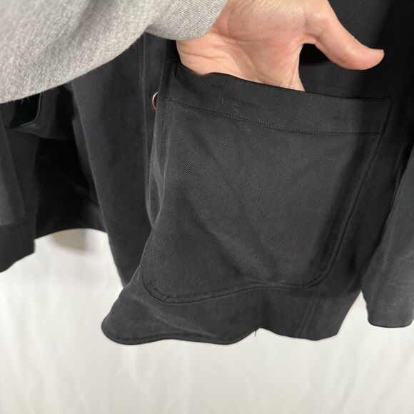 Tommy Bahama Silk Jacket Men's XL Black Button Front Long Sleeve Inner Pocket - Picture 6 of 16